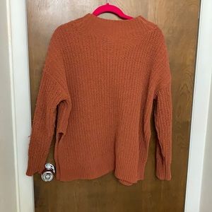 Orange cozy knit sweater